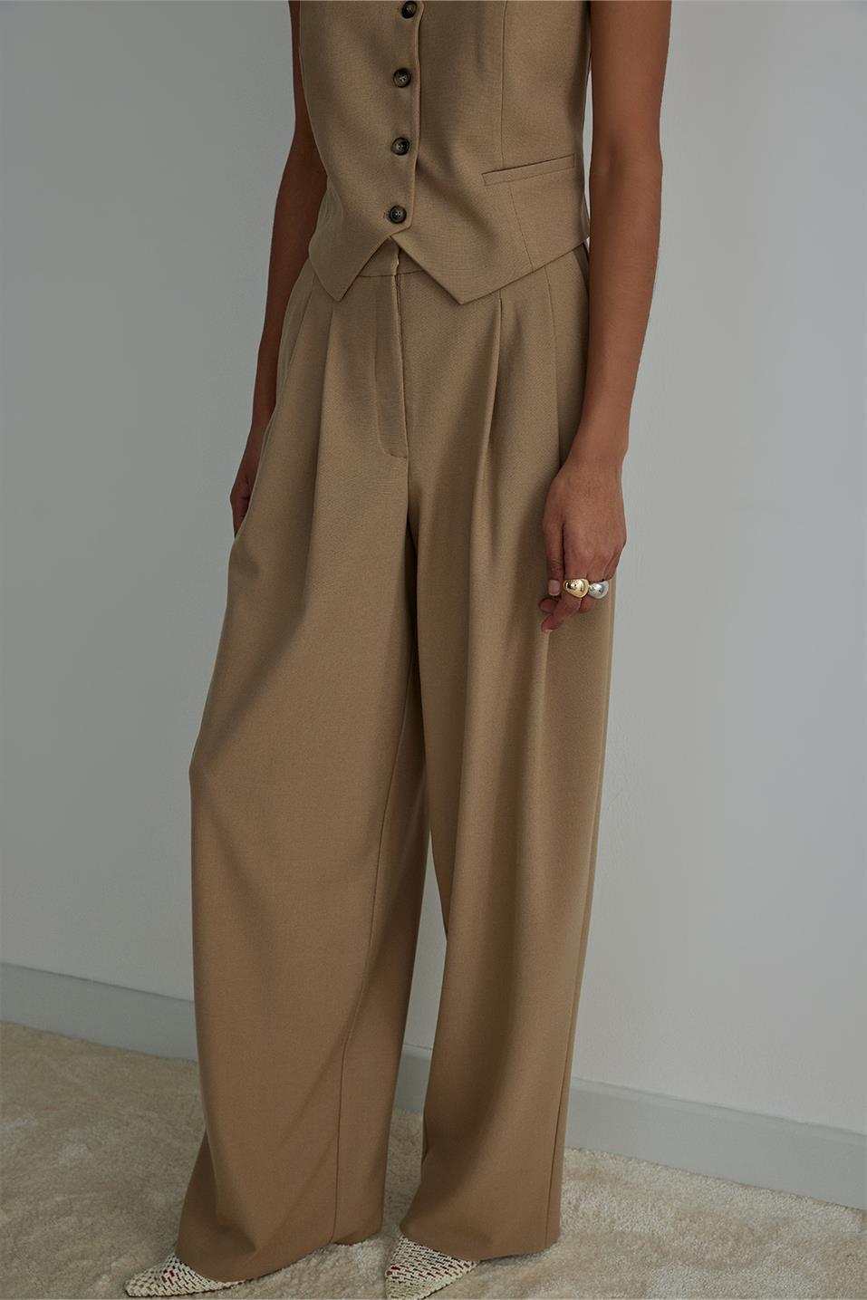 SssabInnas Women's Pants Pockets Pant Formal Ladies Trousers Solid Pockets  High Waist Summer Button Streetwear Casual Loose (Size : X-Small) price in  Saudi Arabia,  Saudi Arabia
