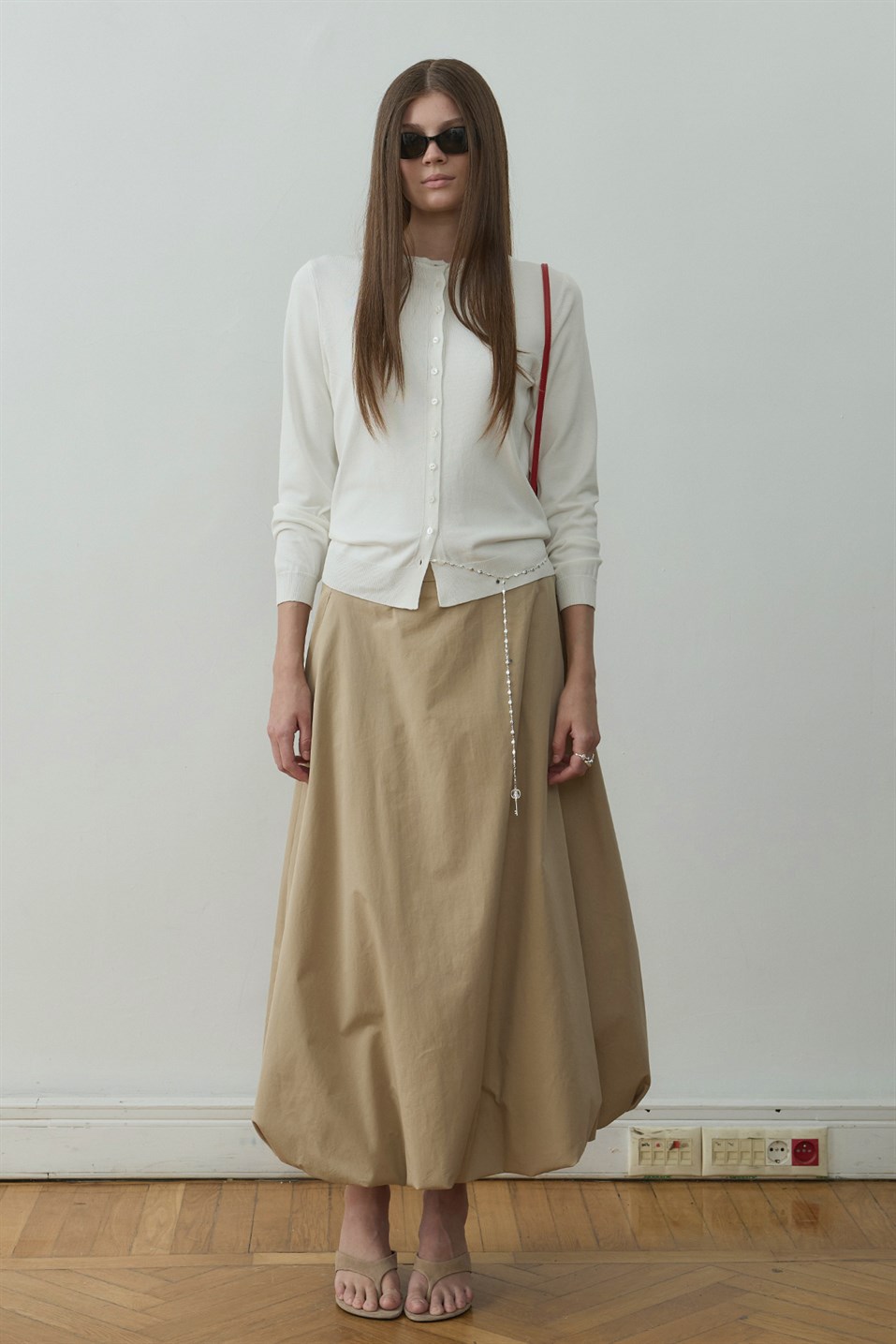 Ekru Arya Triko Hırka