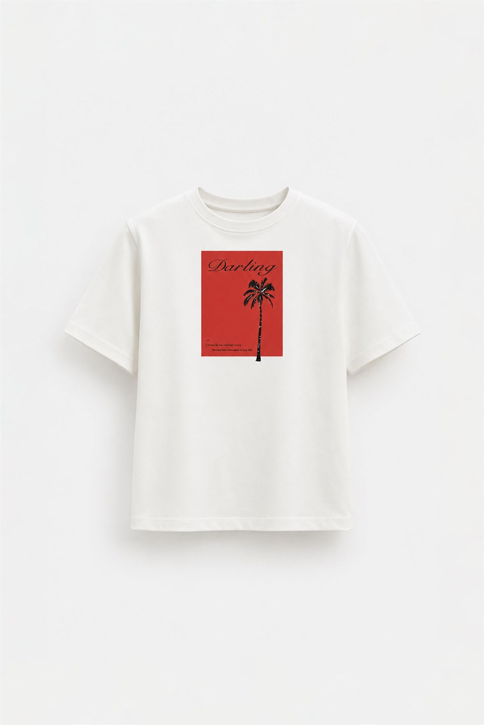 Ekru Darling Basic Tişört