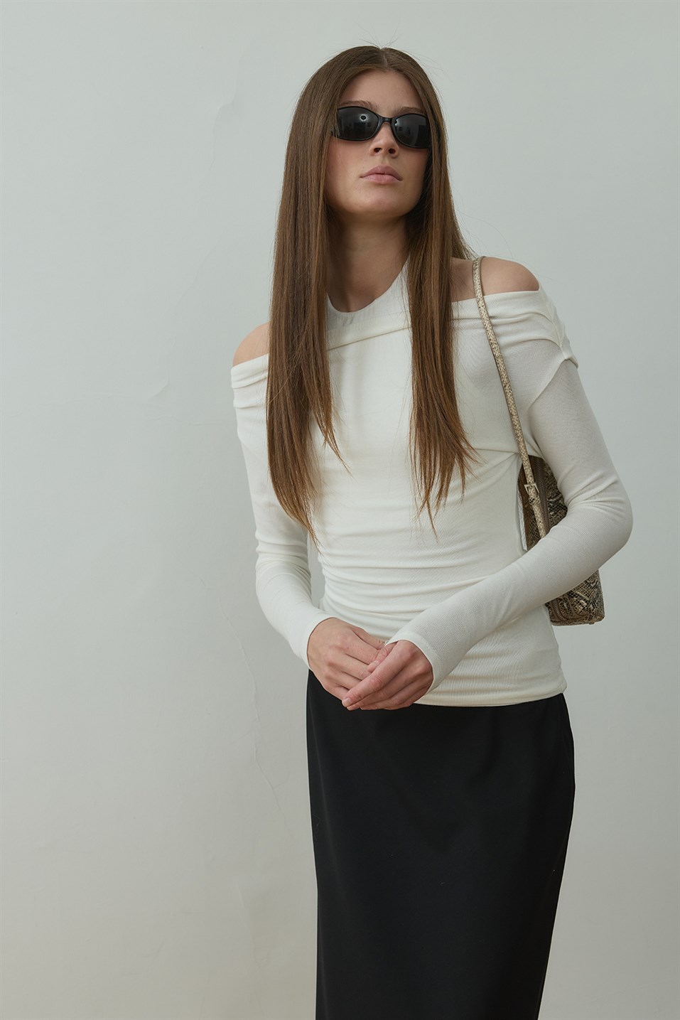 Ekru Emy İkili Bluz