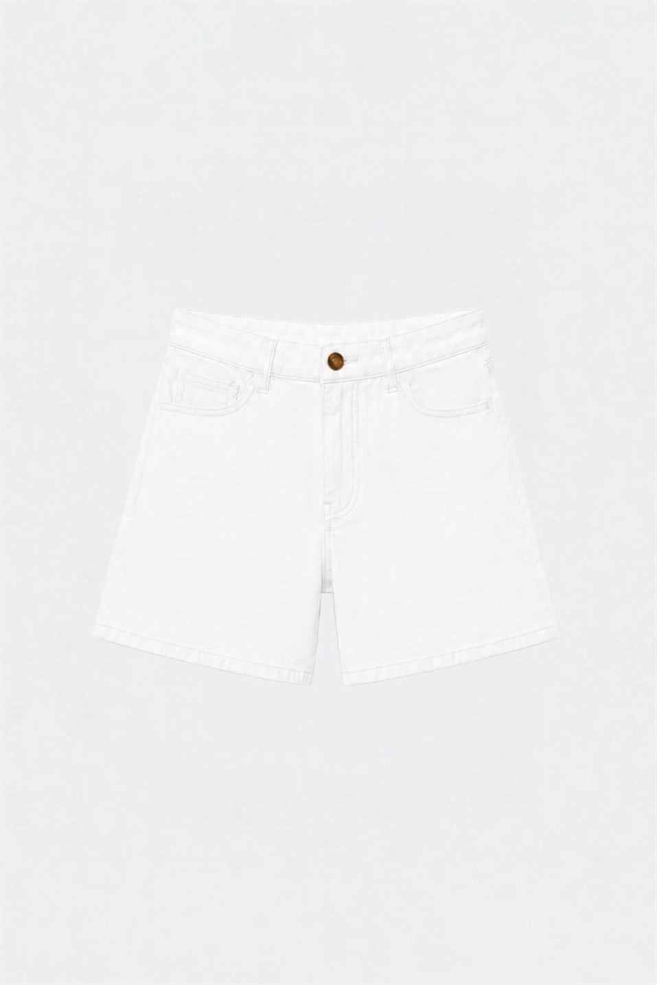 Ekru Everly Denim Şort