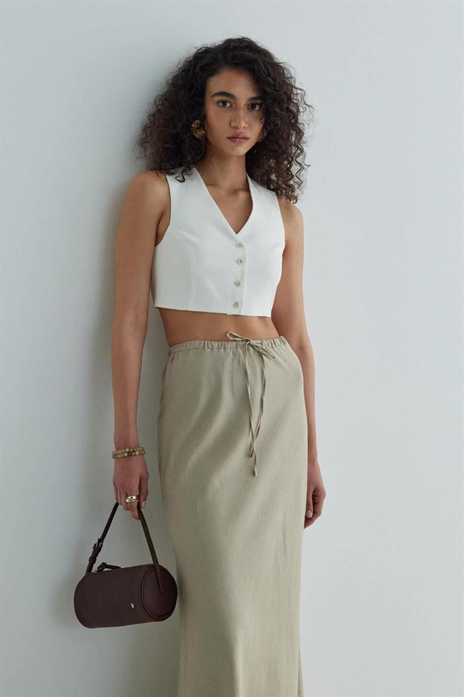 Gabri Linen Waistcoat