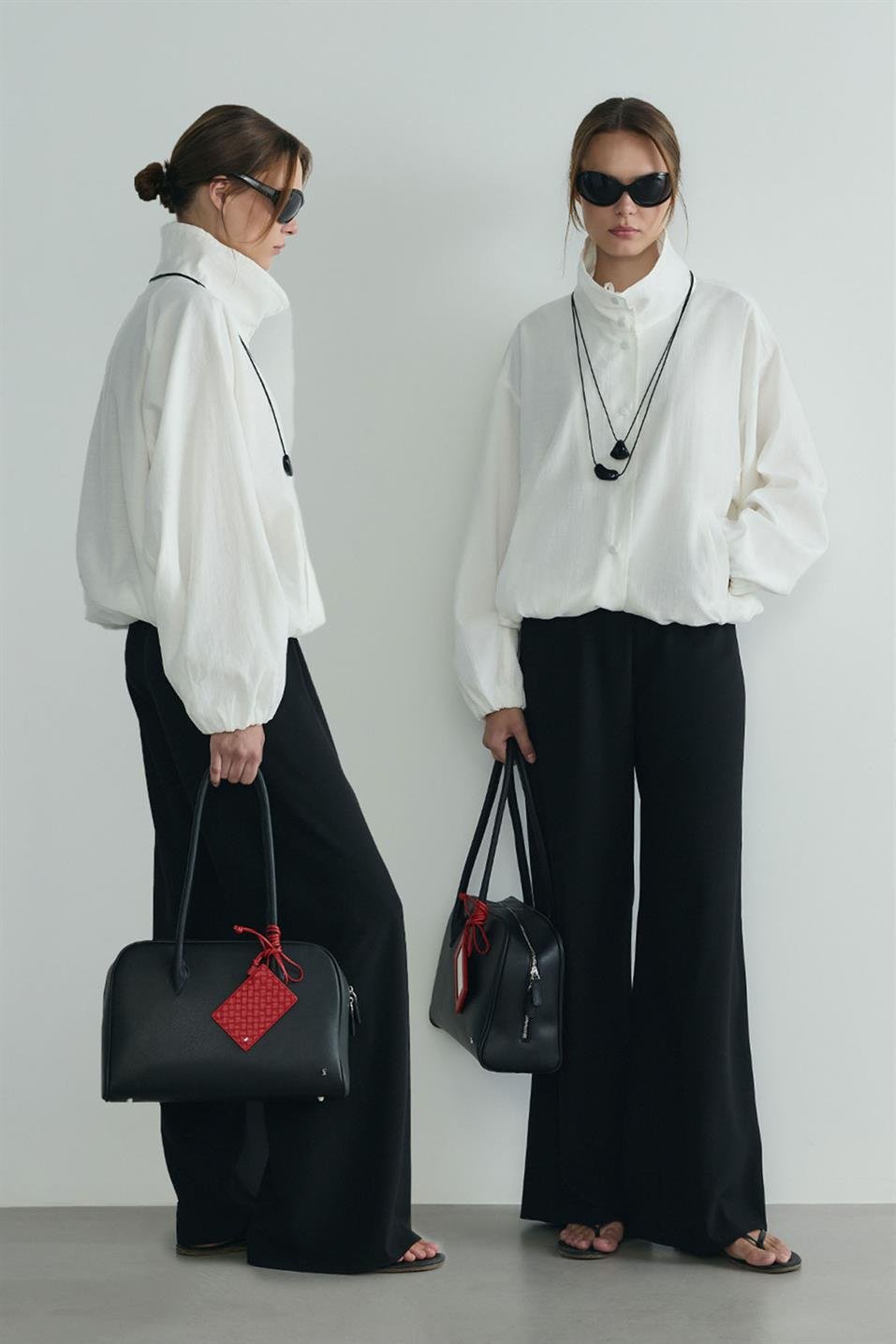 Ekru İnez Dökümlü Bomber Ceket