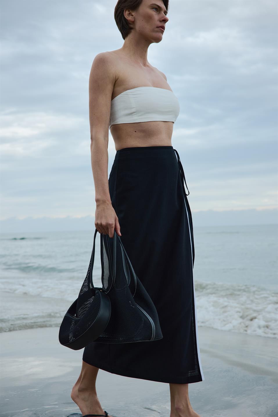 Ekru Melia Keten Bra