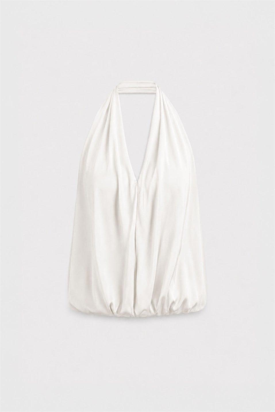 Ekru Nina Dökümlü Halter Top