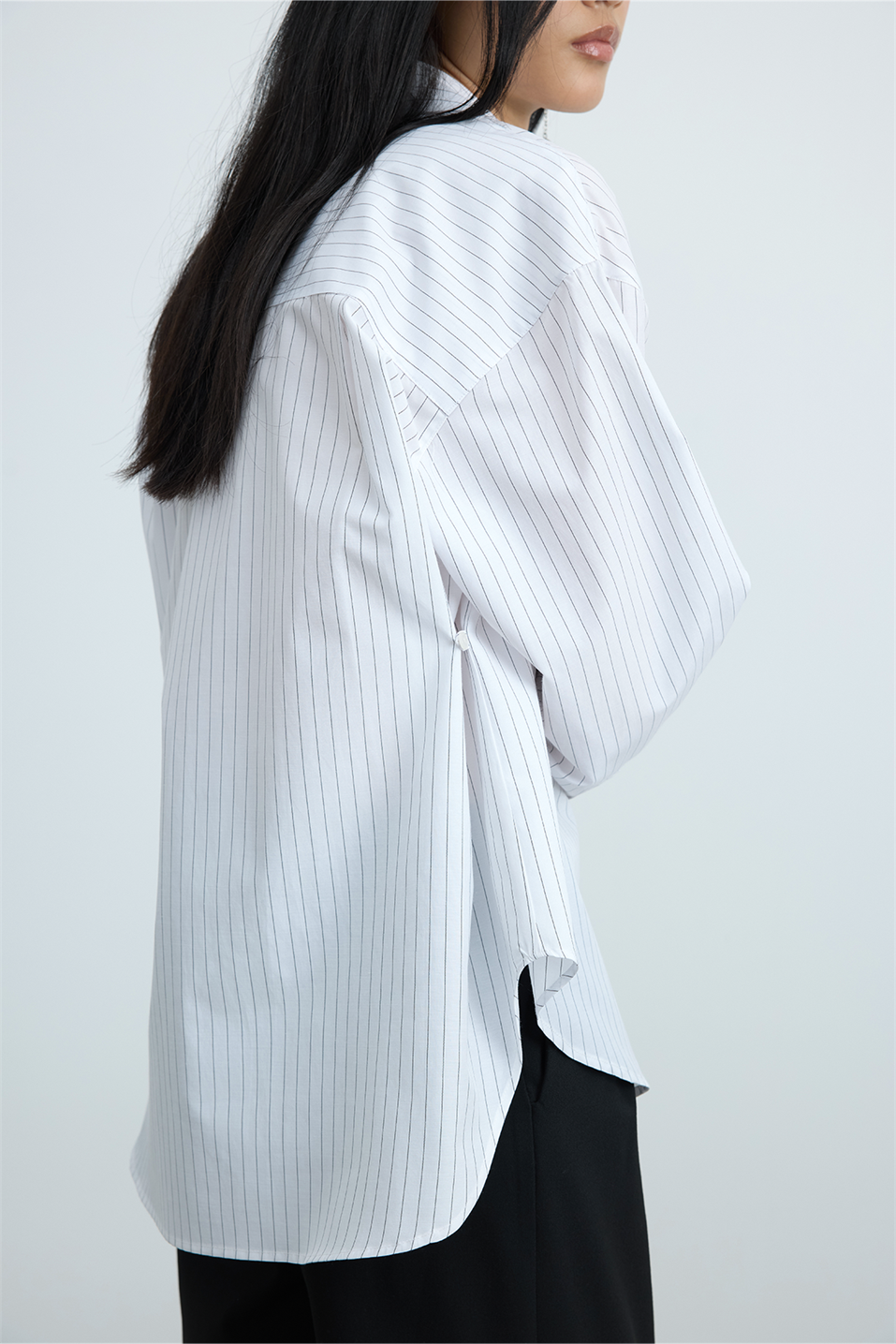 Paper Oversize Striped Shirt