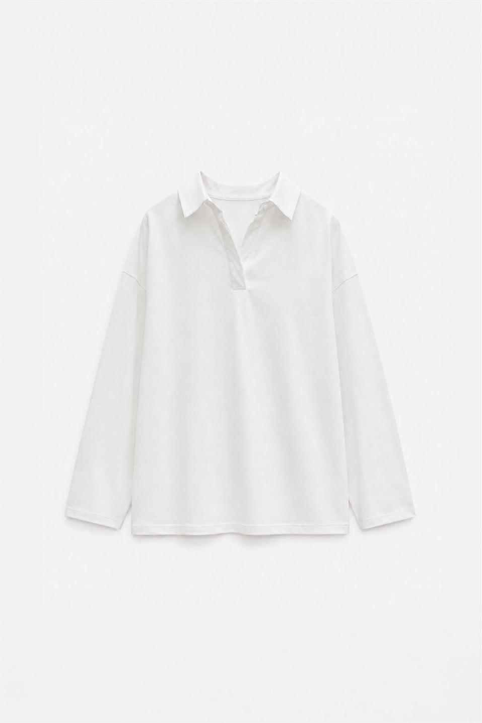 Oversized Polo Collar T-Shirt