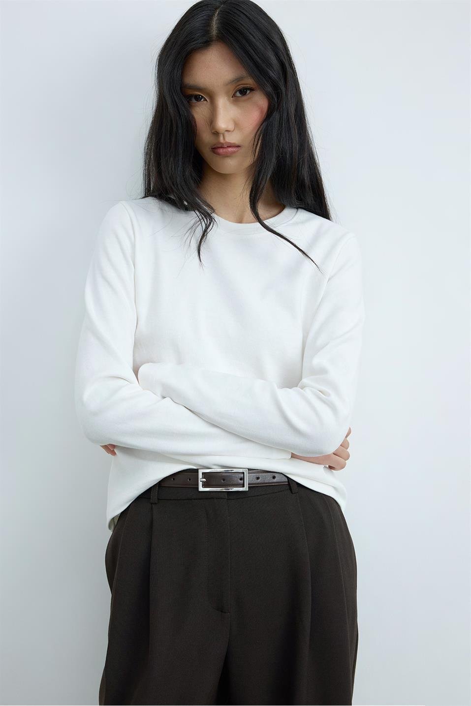 Rumi Basic Long-Sleeve T-shirt