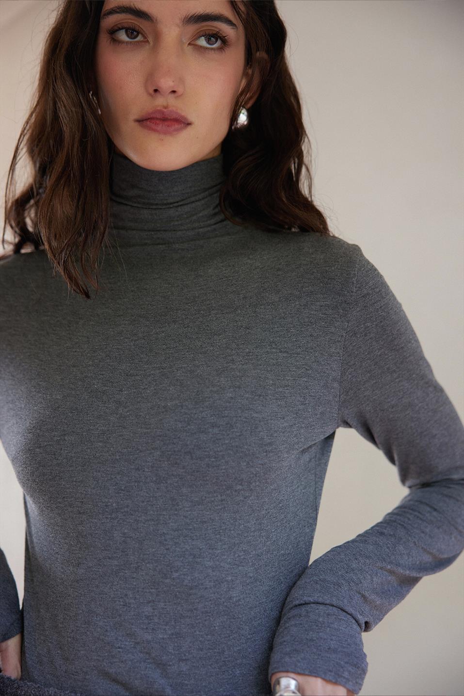 High-Neck Tencel Top