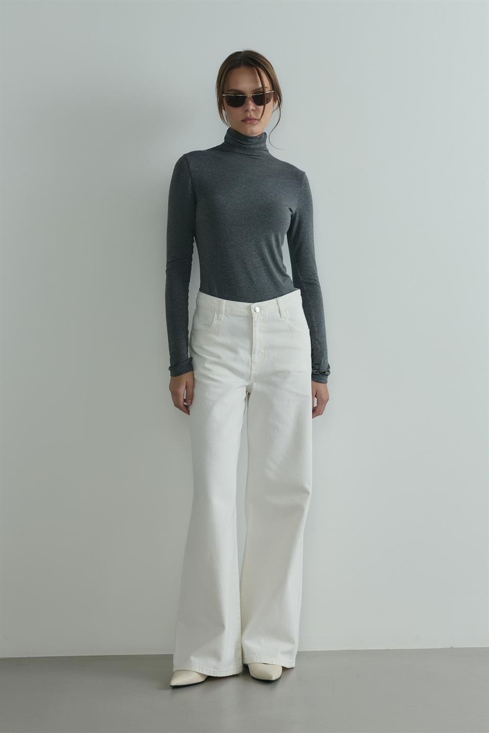 High-Neck Tencel Top