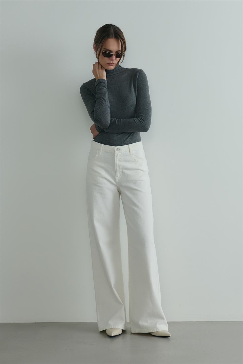 High-Neck Tencel Top