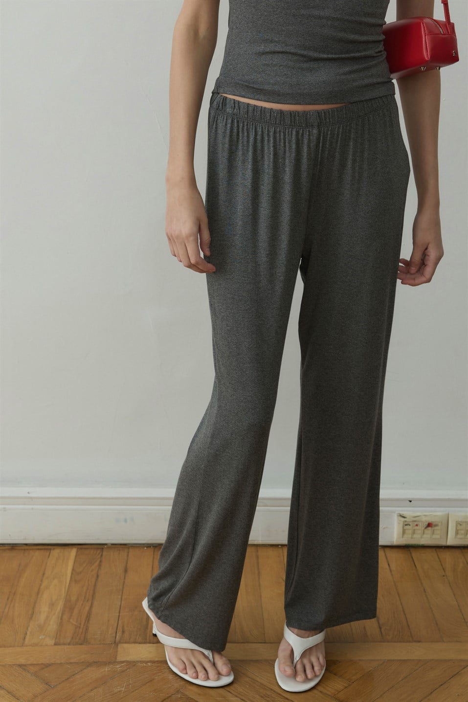 Füme Cosie Beli Lastikli Pantolon