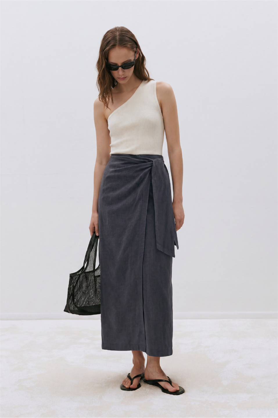 Noli Linen Wrap Skirt