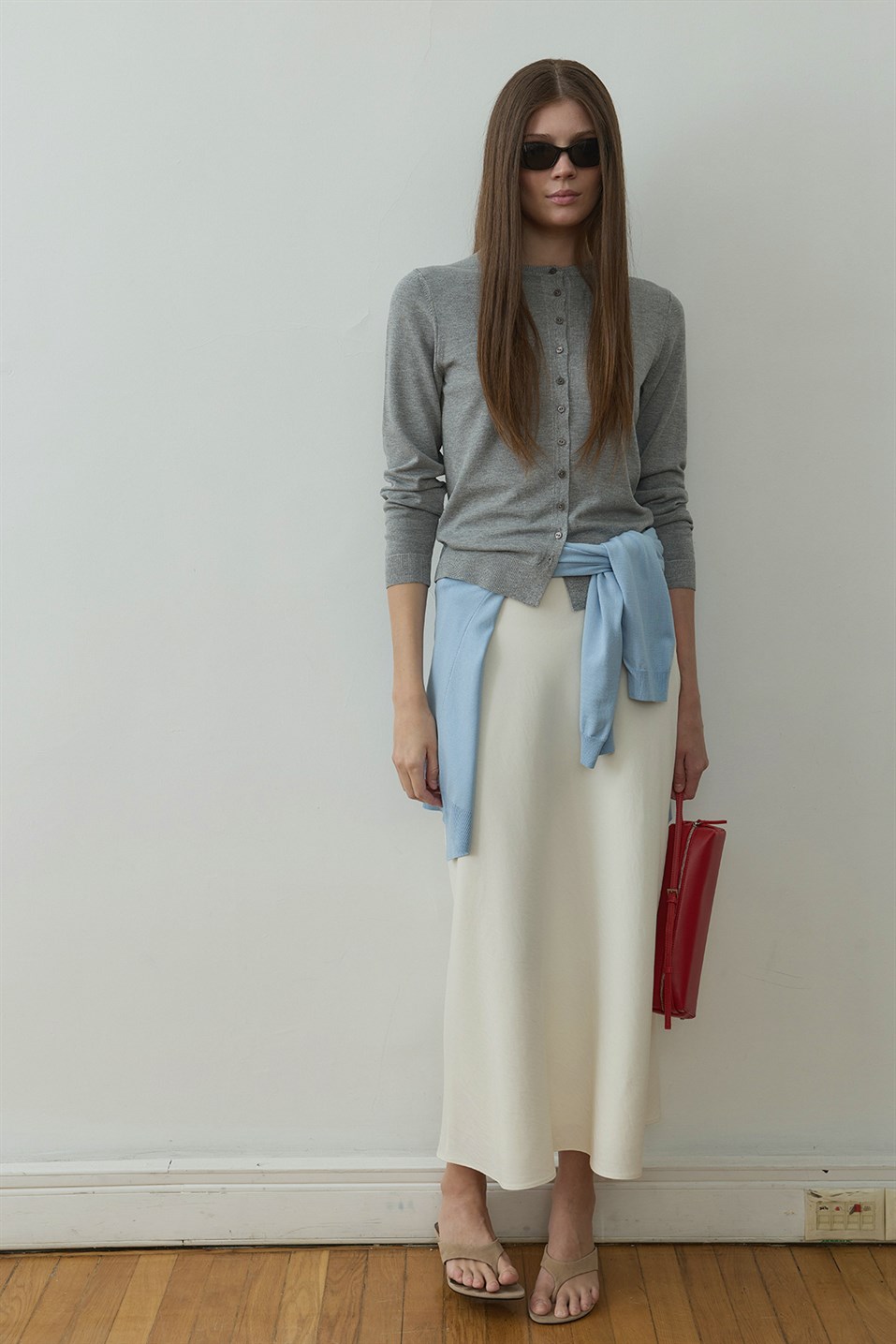 Gri Arya Triko Hırka