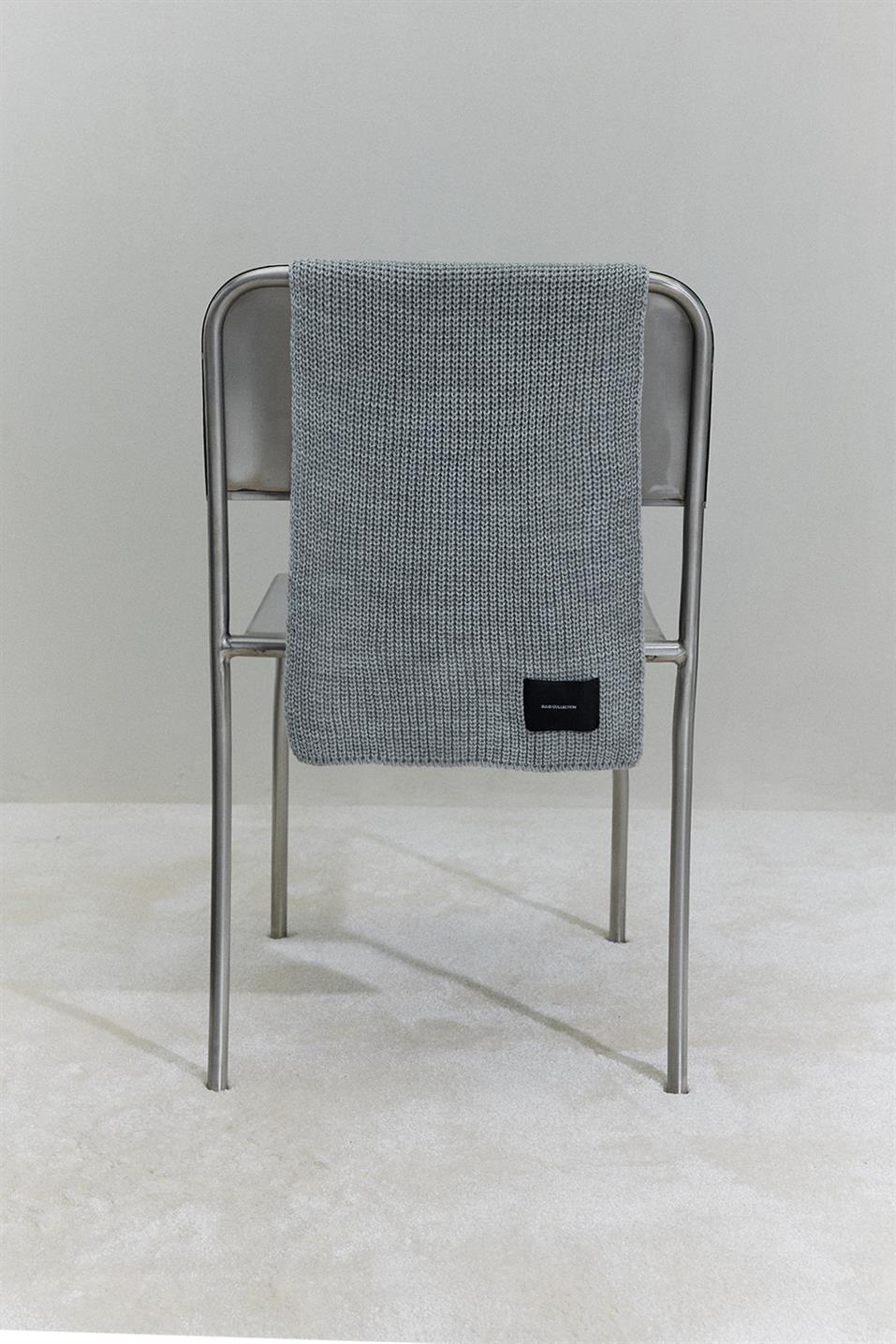 Plain Knitted Knitwear Scarf