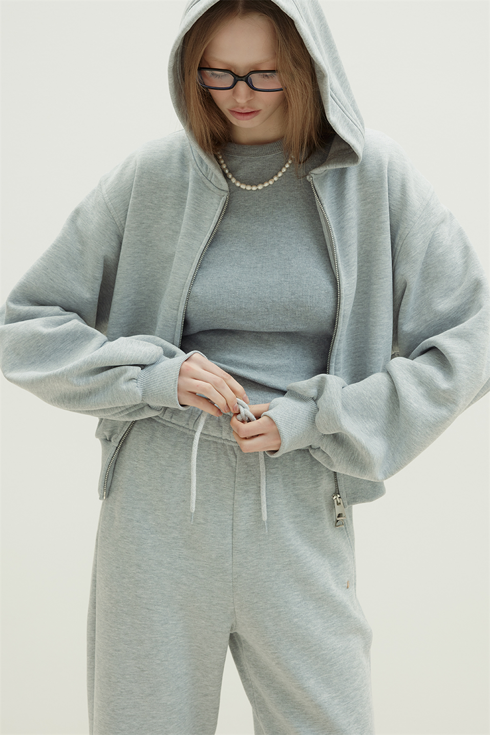 Gri Homie Lastikli Eşofman