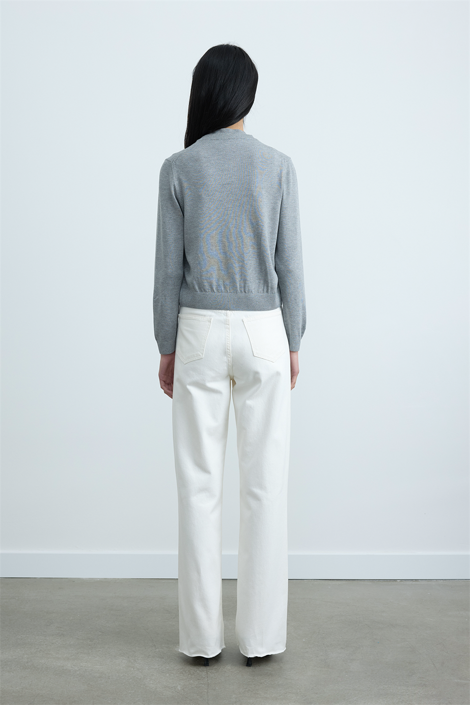 Gri Lea Triko Hırka