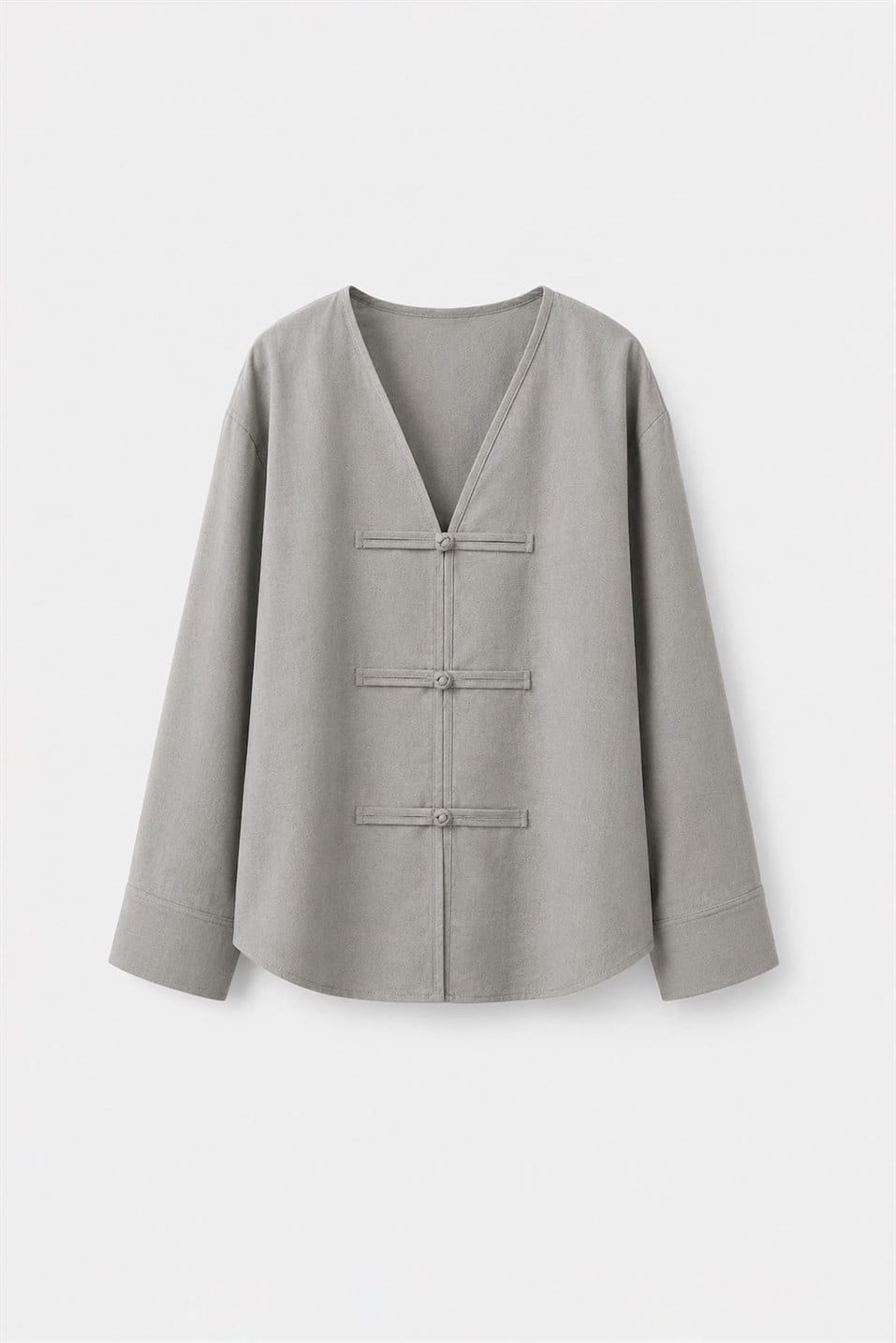Tess V-Neck Linen Blouse