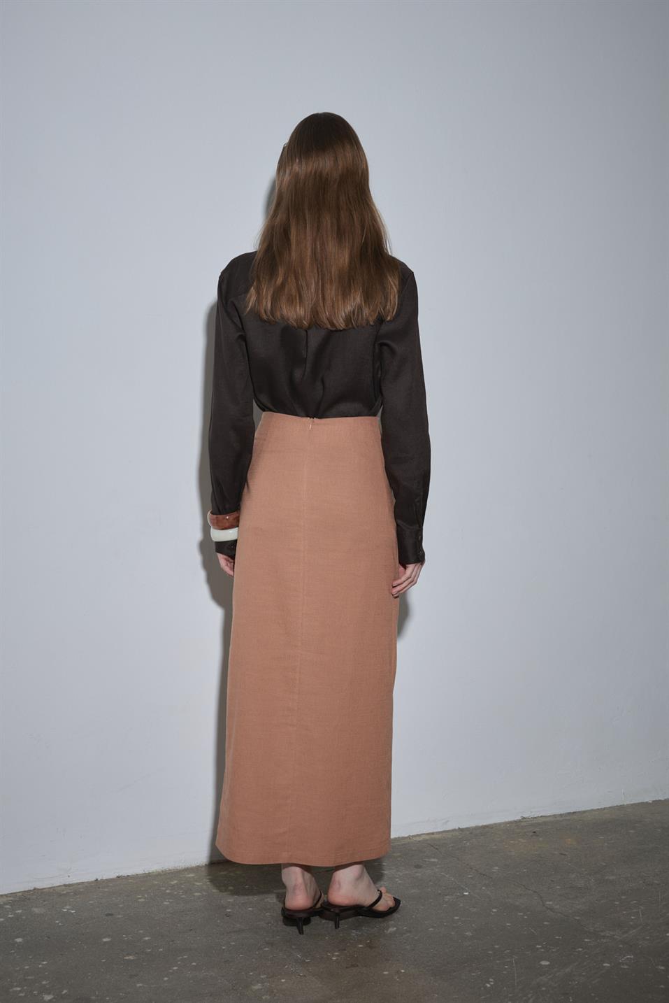 Noli Linen Wrap Skirt