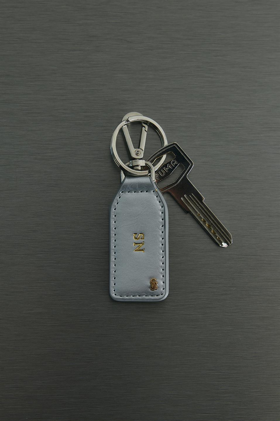 Personalized Leather Keychain