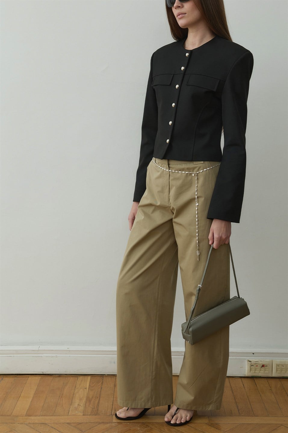 Haki Mervie Baget Çanta