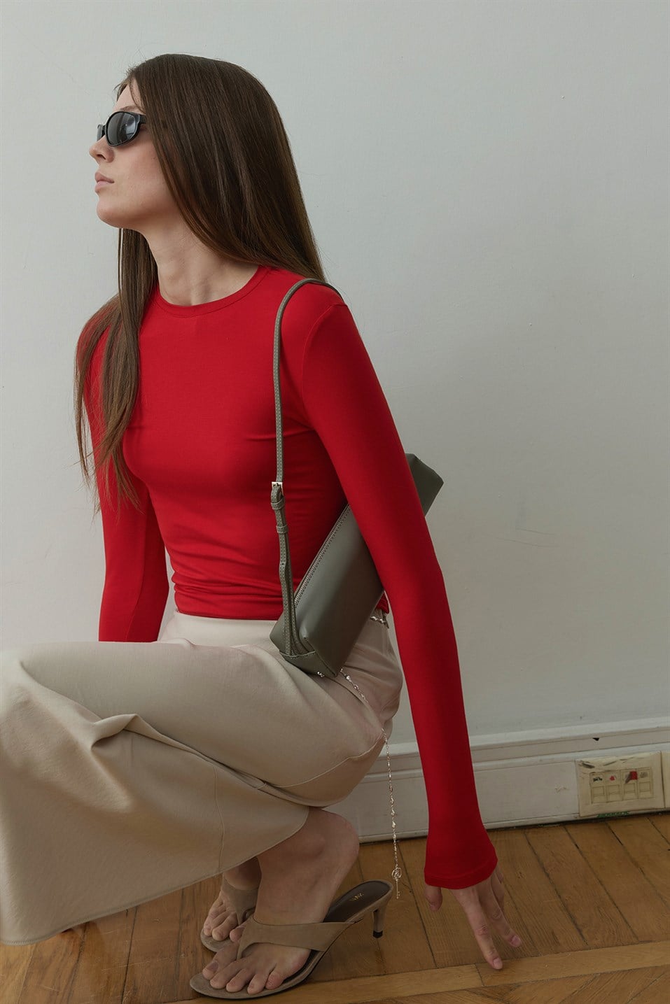 Haki Mervie Baget Çanta