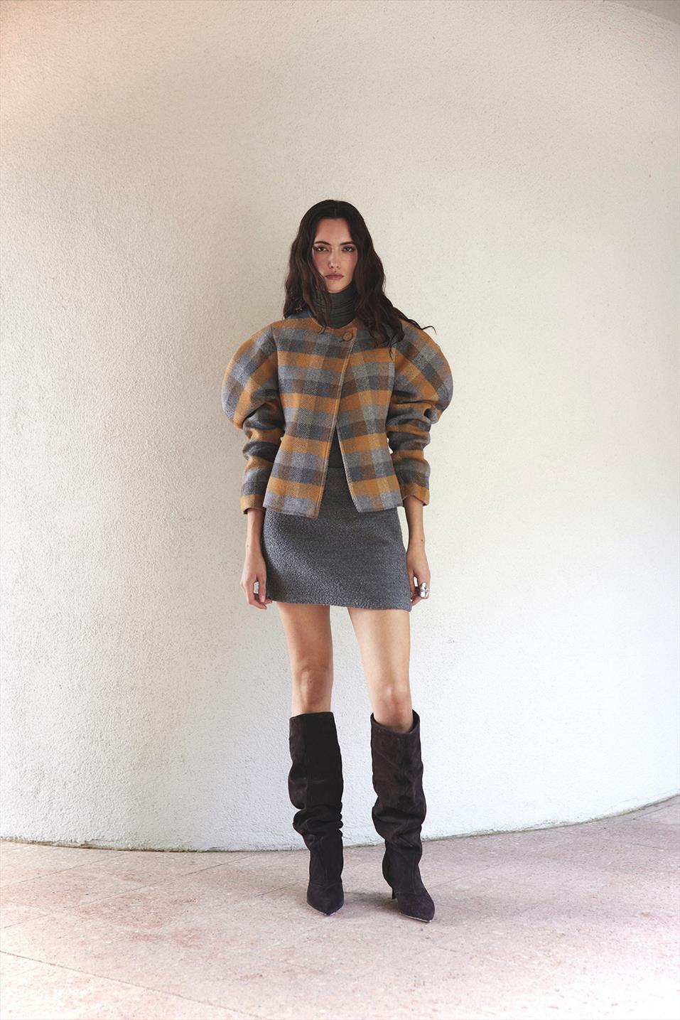 Hardal Diva Karpuz Kollu Ceket