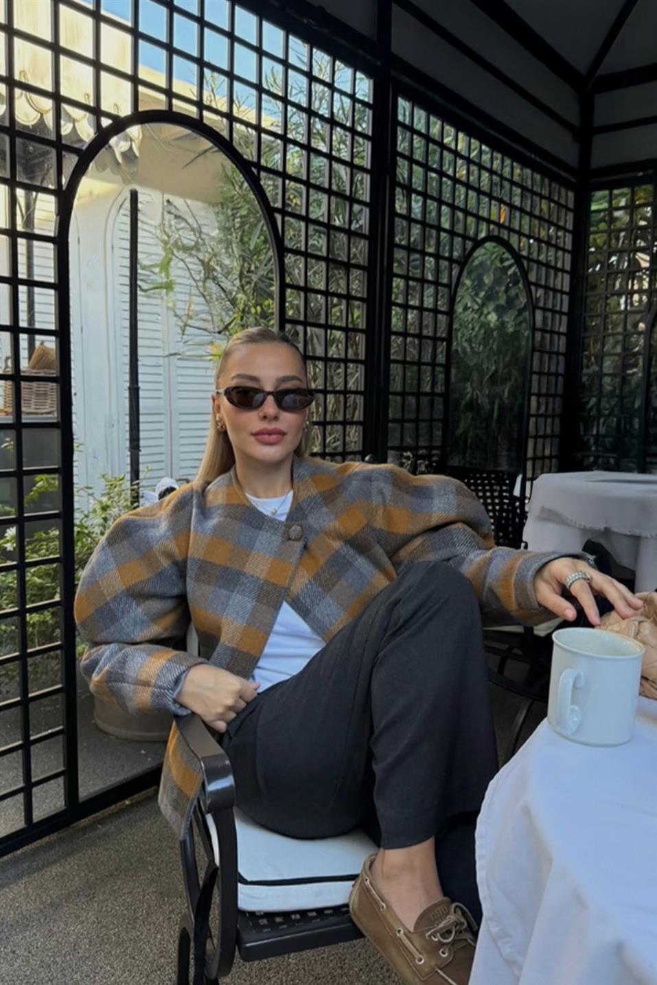 Hardal Diva Karpuz Kollu Ceket