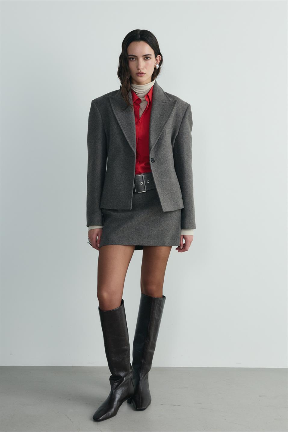 Blair Wool Mini Skirt