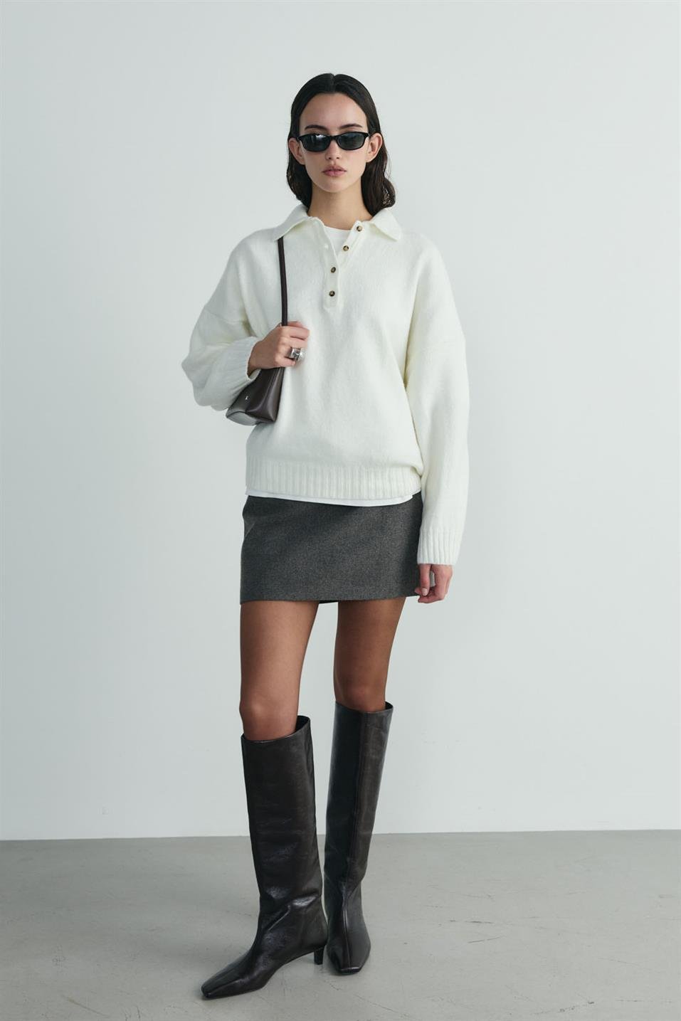 Blair Wool Mini Skirt