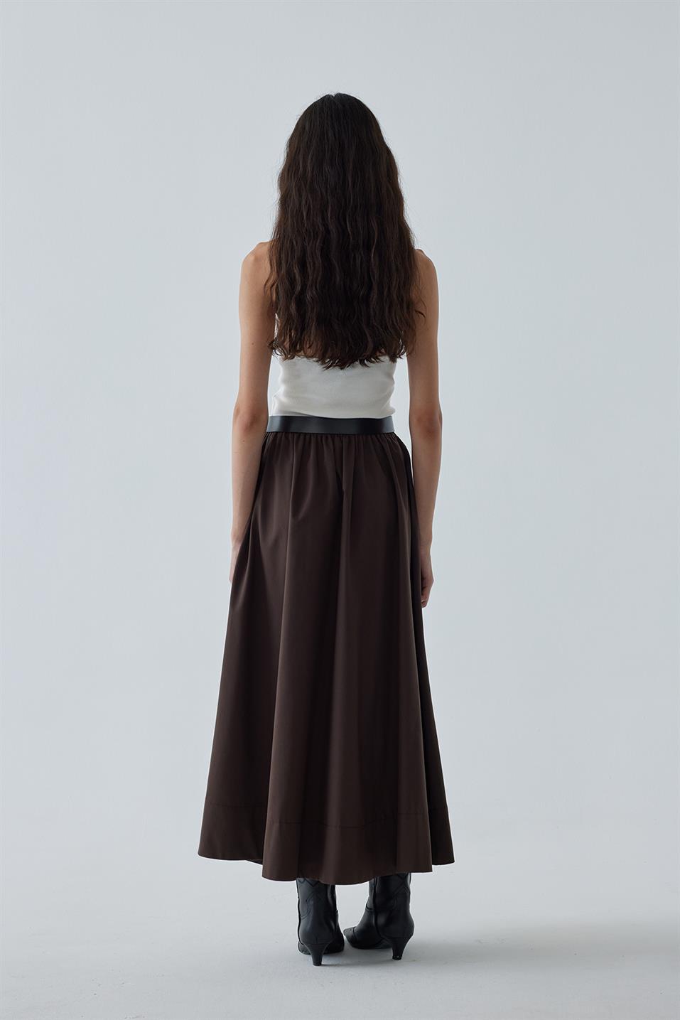 Day Poplin Flared Skirt