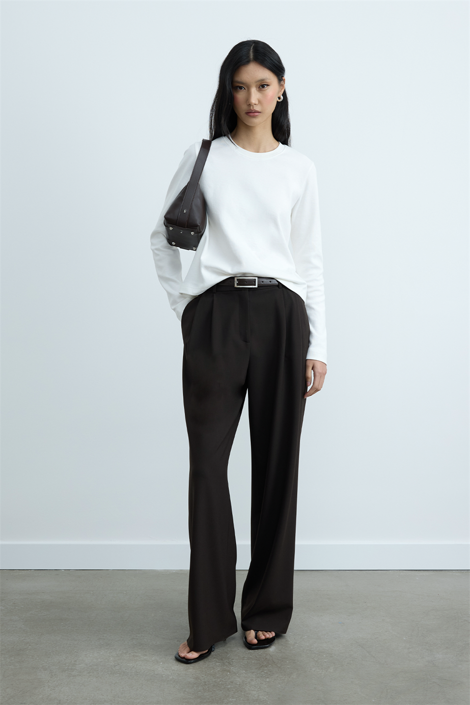 Rou Nikel Thin Leather Belt