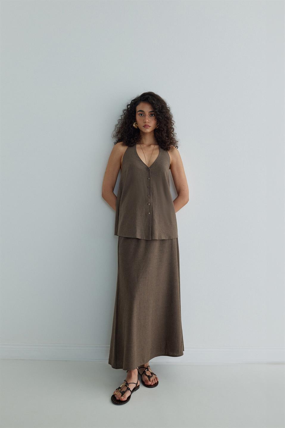 Serena Flared Midi Skirt