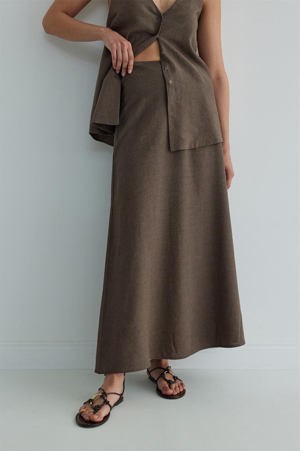 Serena Flared Midi Skirt