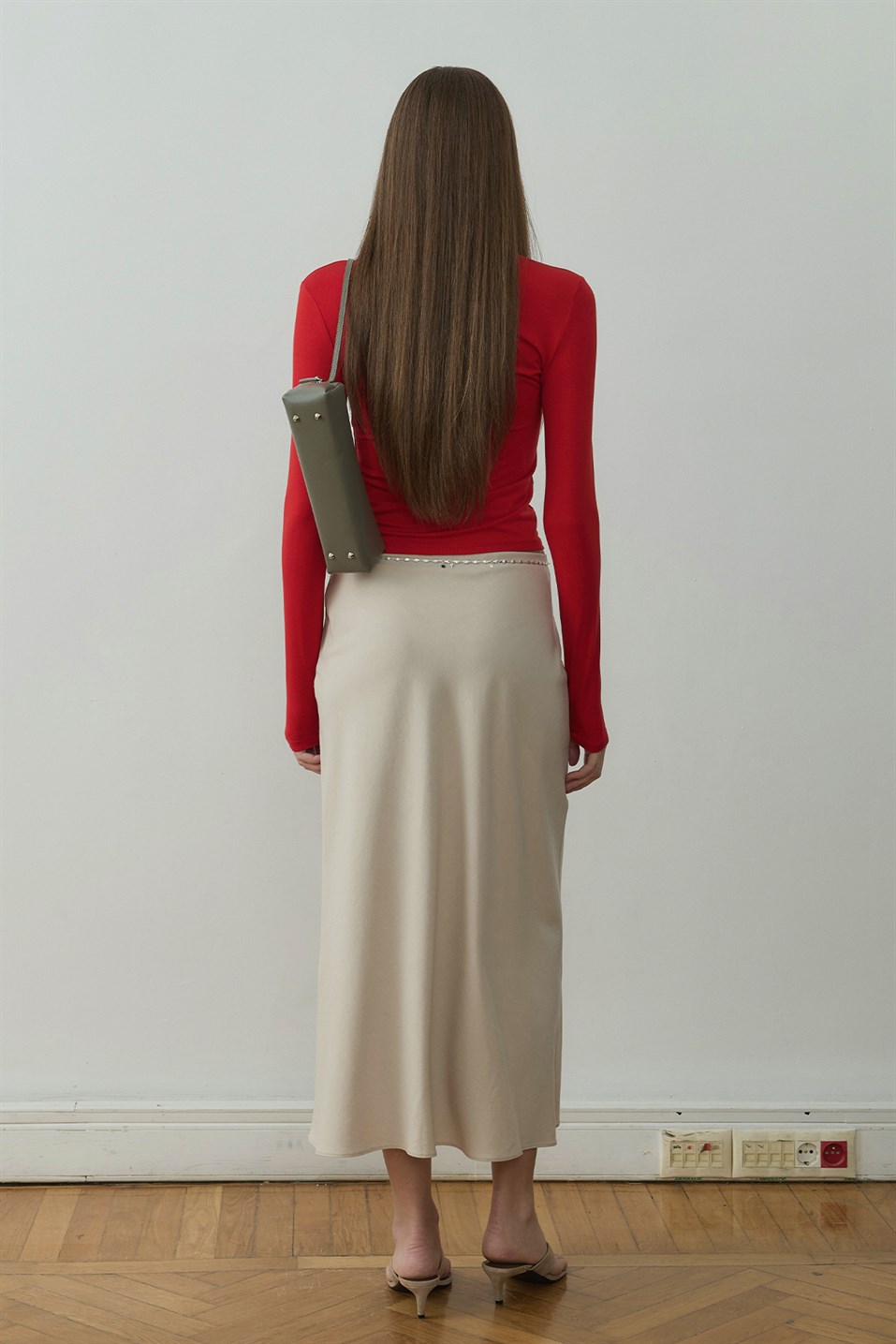 Kırmızı Kate Slim Tişört