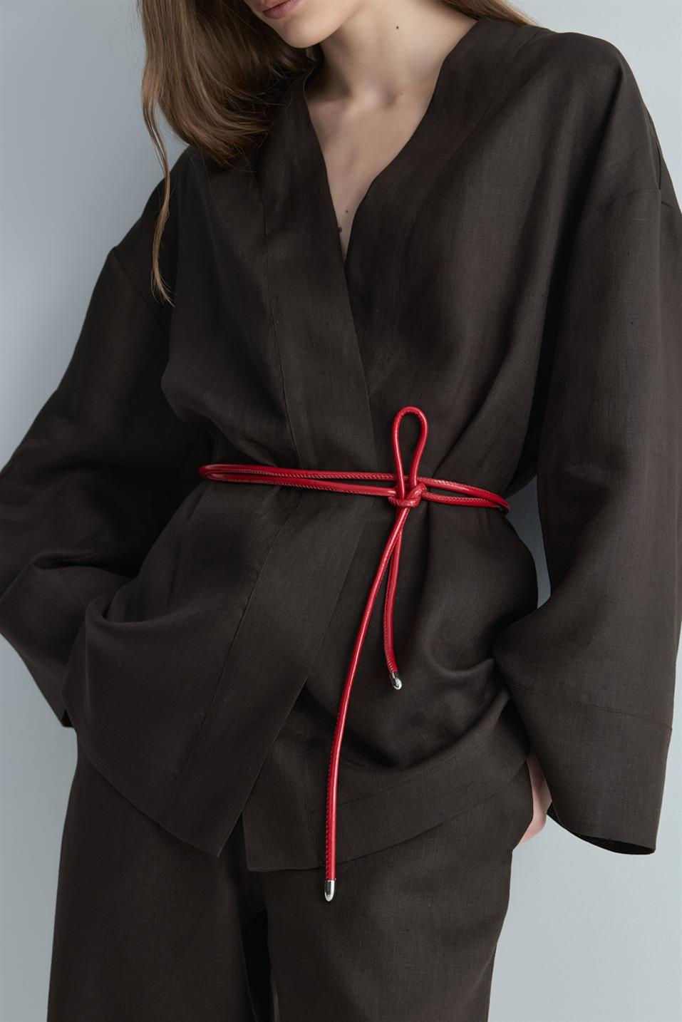 Lior Leather Cord Belt