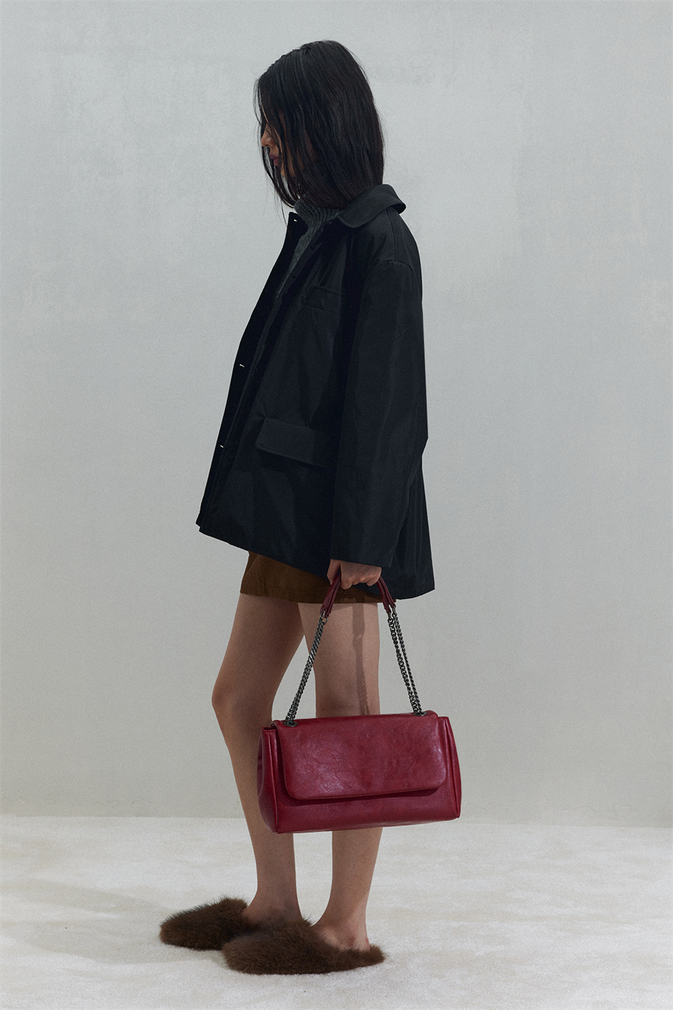 Milan Chain Leather Bag