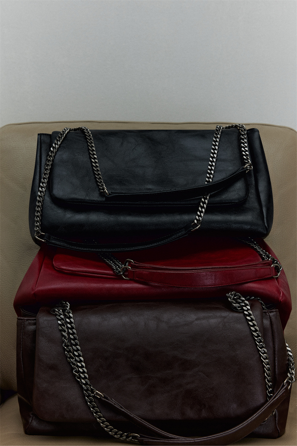 Milan Chain Leather Bag
