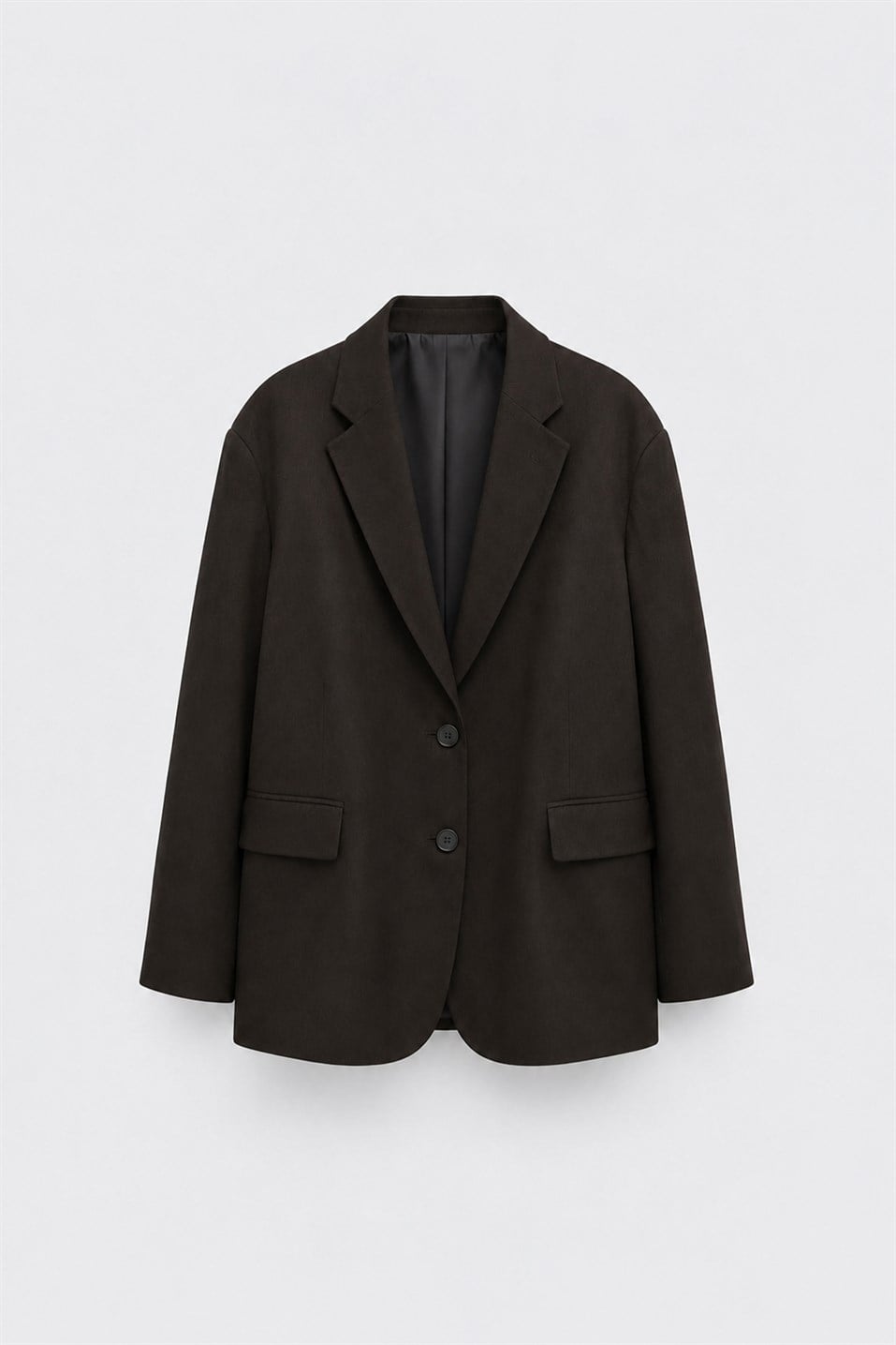 Koyu Kahve Maskülen Blazer Ceket