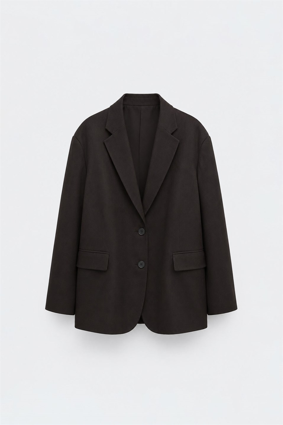 Koyu Kahve Maskülen Blazer Ceket