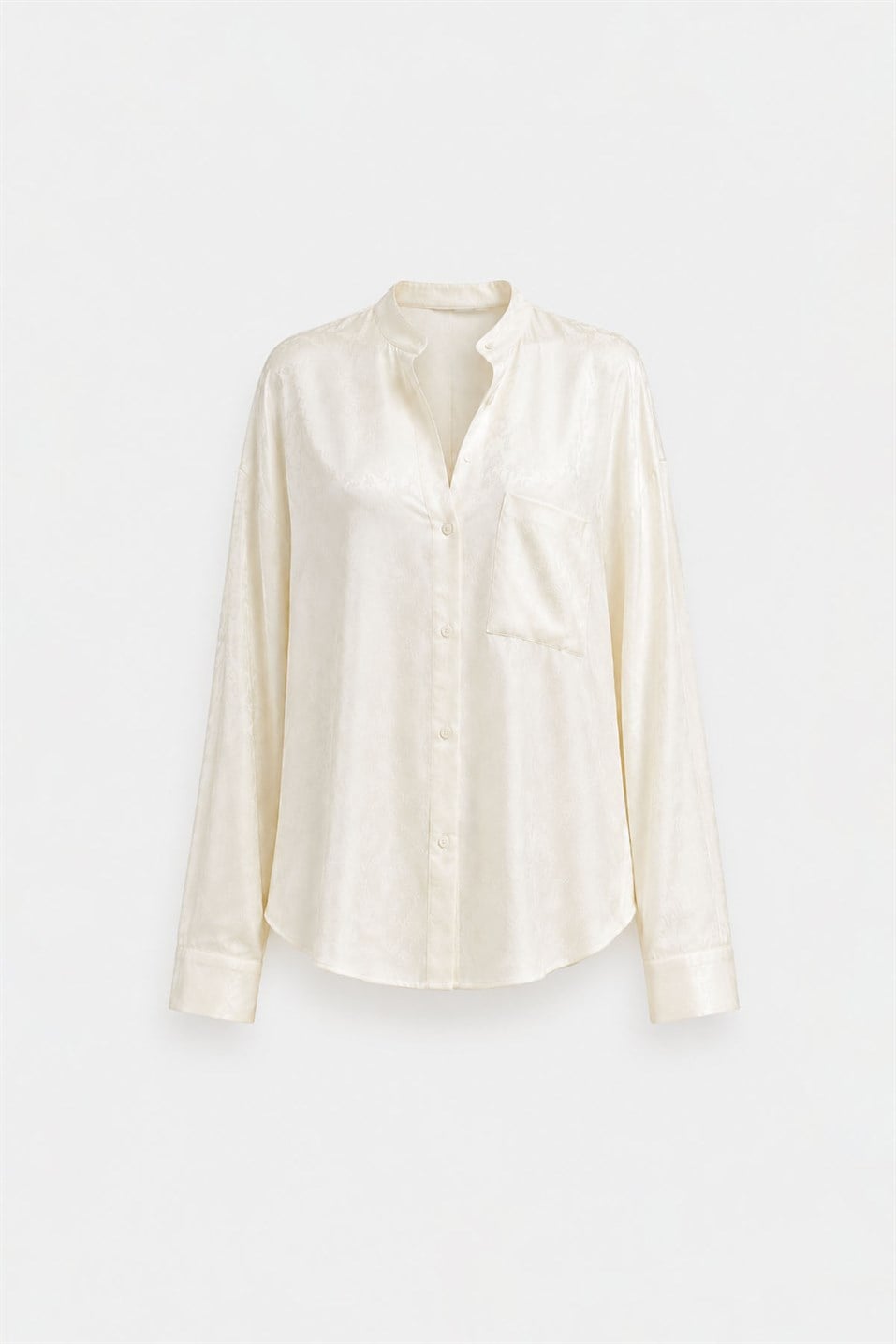 Aria Patterned Satin Shirt