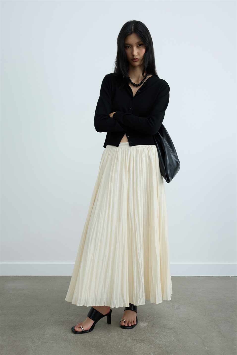 Rose Pleated Skirt