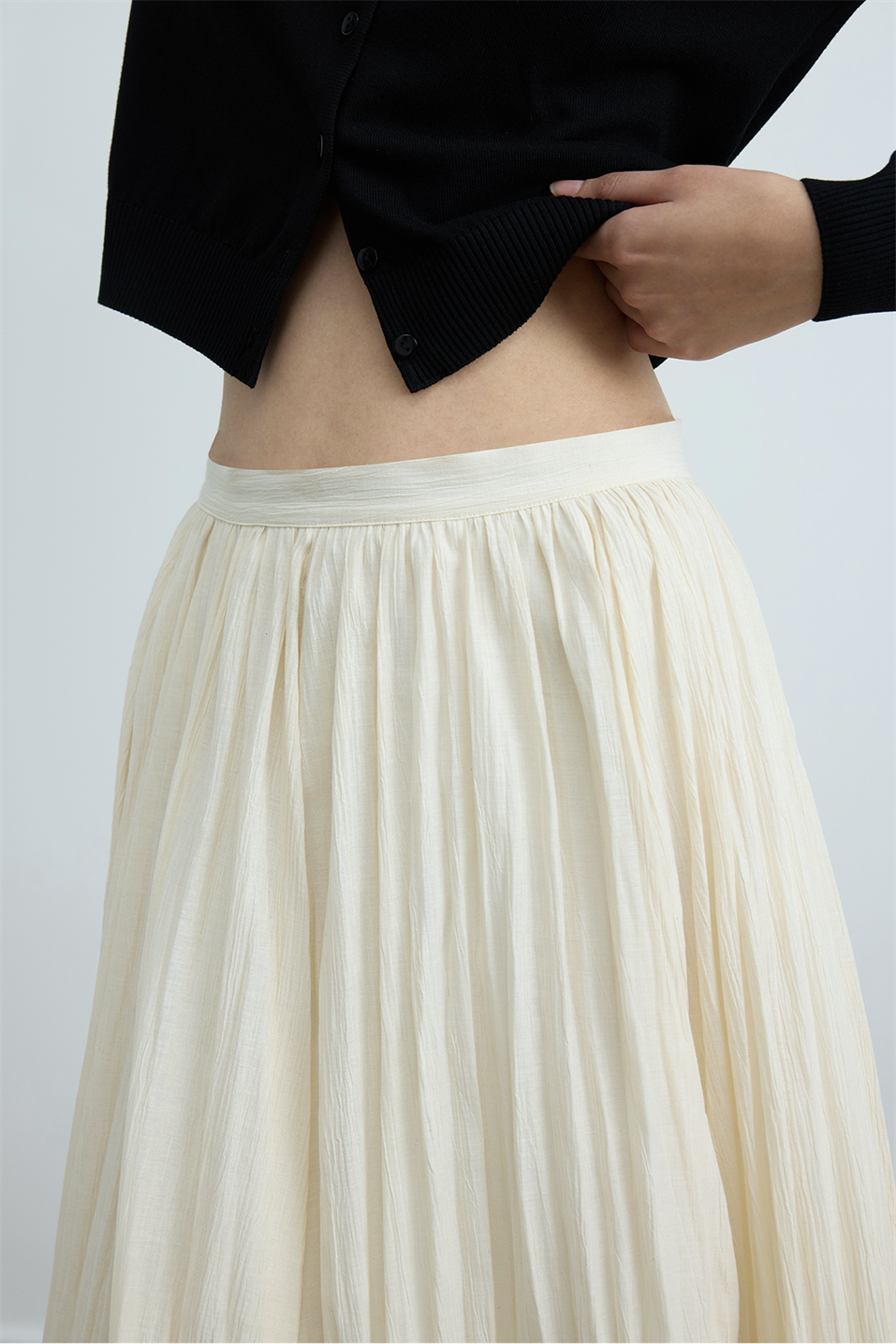 Rose Pleated Skirt