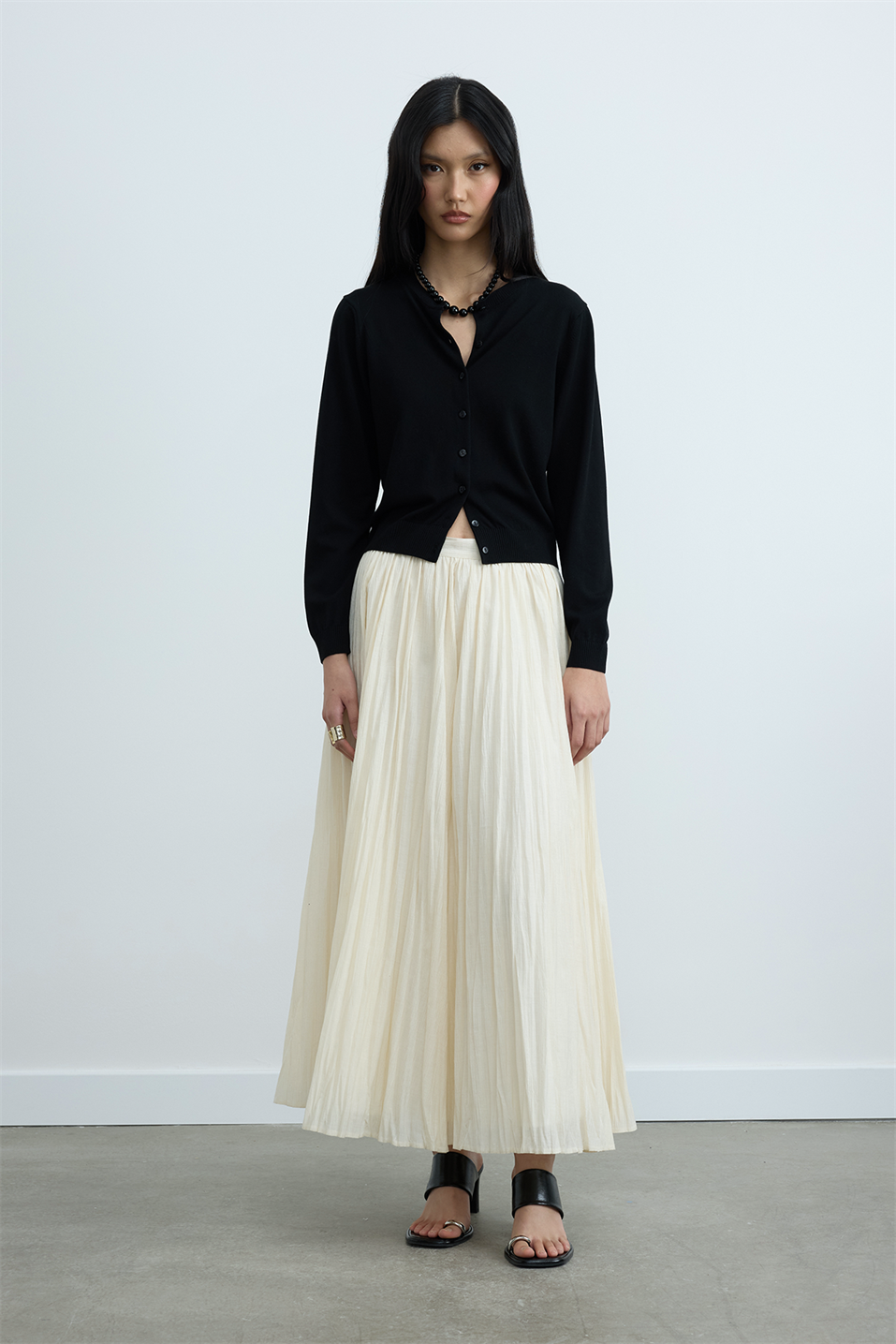 Rose Pleated Skirt