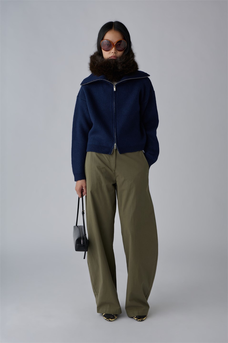 Aspen Zip-Up Knit Cardigan