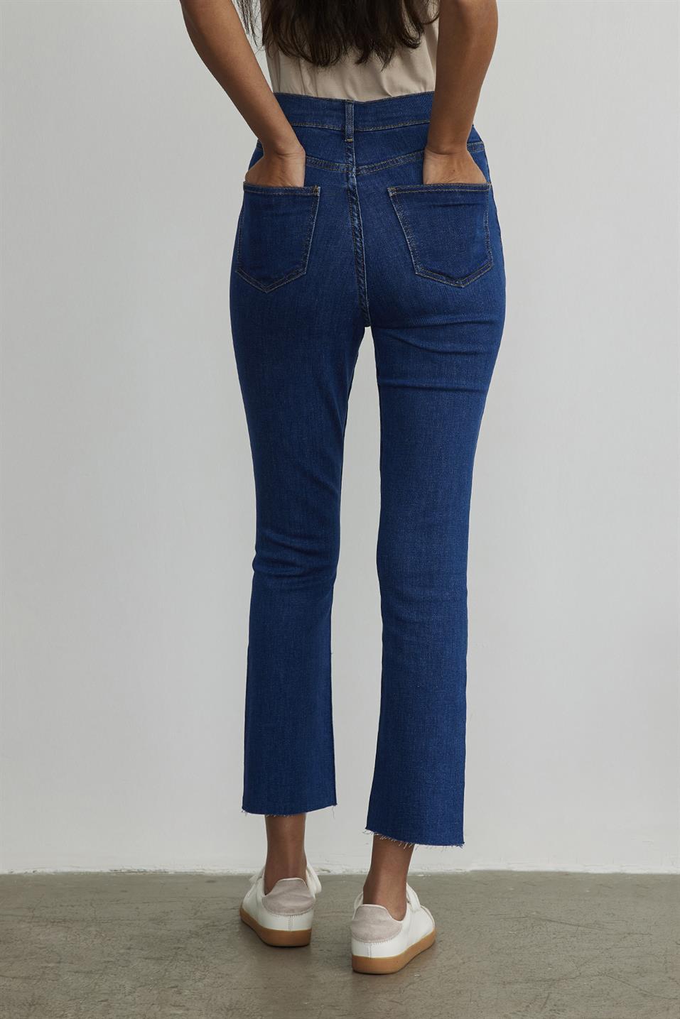 Navy Blue Bootcut Jeans