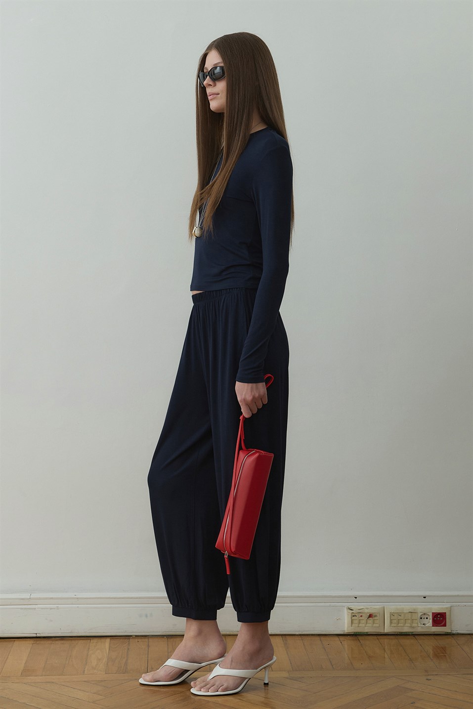 Lacivert Kate Slim Tişört