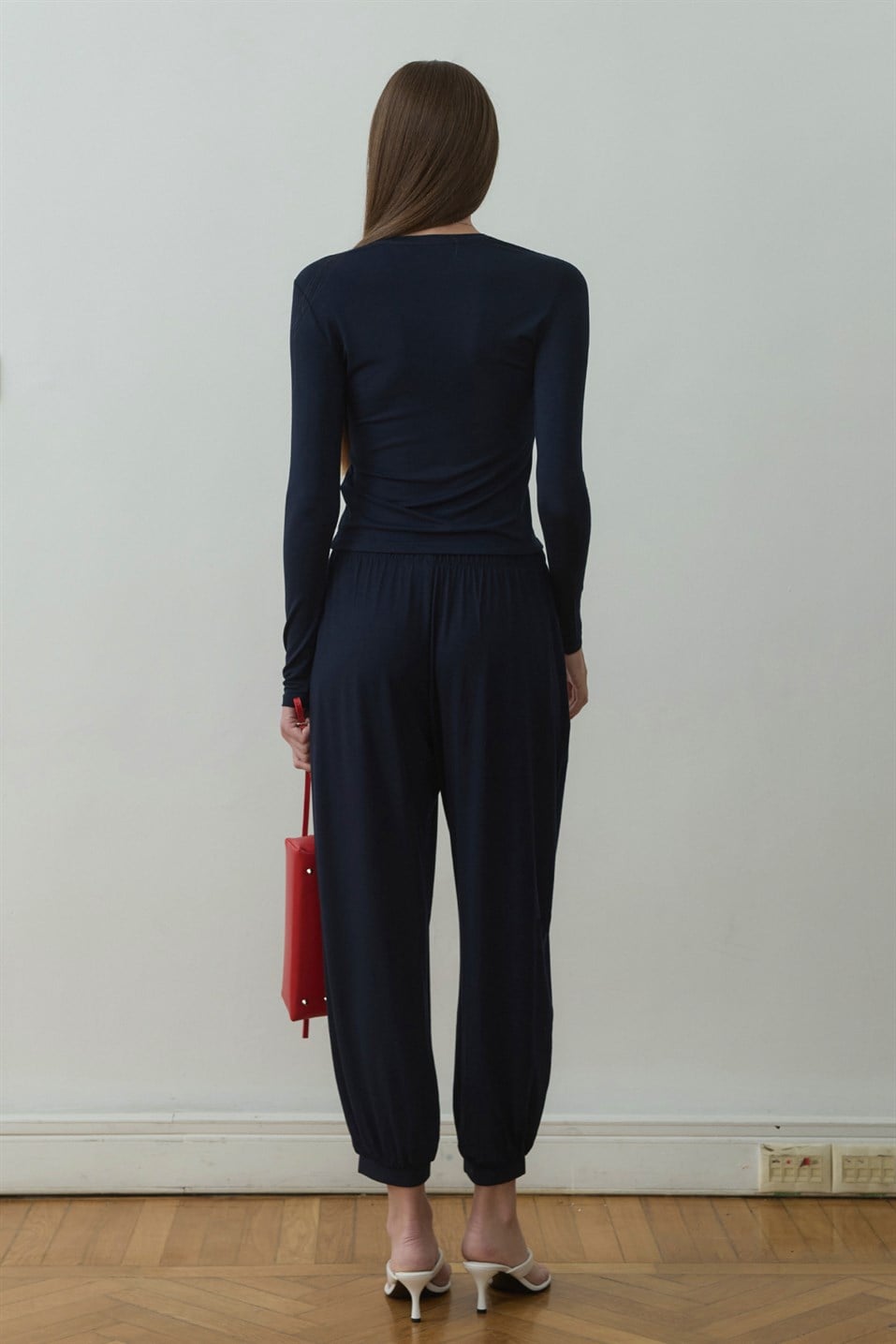 Lacivert Kate Slim Tişört