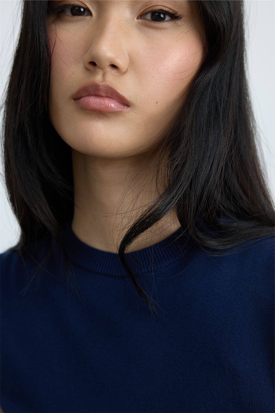 Lacivert Lea Triko Bluz