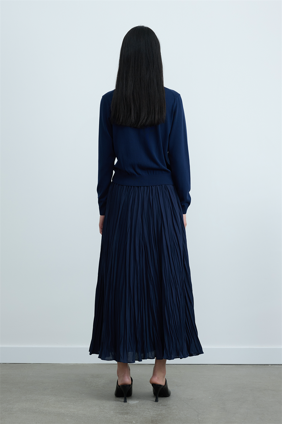 Lacivert Lea Triko Hırka